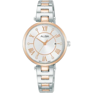Alba Fashion Dress Analogue Silver Dial Womens Watch AH7AN4X