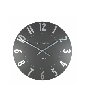 Thomas Kent Mulberry Wall Clock Graphite/Silver 30cm 24691