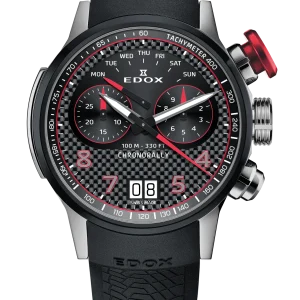 Edox Chronorally Black Dial Men's Watch 38003-TINRO-CARO