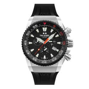 TW Steel ACE Diver 44mm Black Rubber Strap ACE401