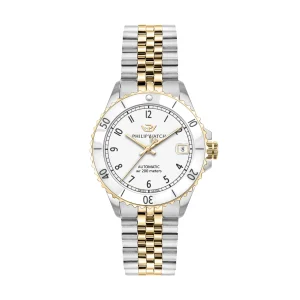 Philip Caribe Diving Two Tone Ladies Automatic Watch