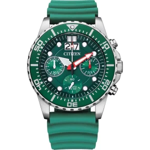 Citizen Quartz Green Chronograph Men's Watch AI7009-11X