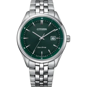 Citizen Green Dial Eco-Drive Mens Watch BM7569-89X