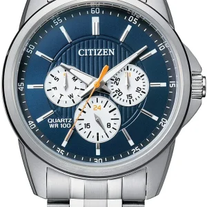 Citizen Stainless Steel Blue Dial Watch AG8340-58L