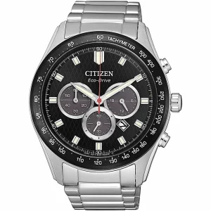 Citizen Black Dial Silver Chronograph Watch CA4454-89E