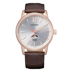 Citizen Brown Leather Moonphase Dress Watch AK5003-05A