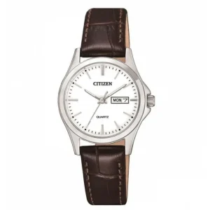 Citizen Dress Quartz Brown Leather Women's Watch EQ0591-21A