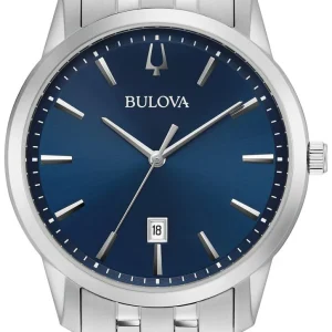 Bulova Blue Dial Men's Classic Watch 96B338