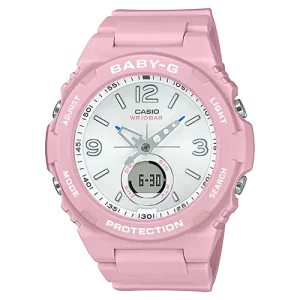 Baby-G Digital Analog Pink Resin Band Watch BGA260SC-4A