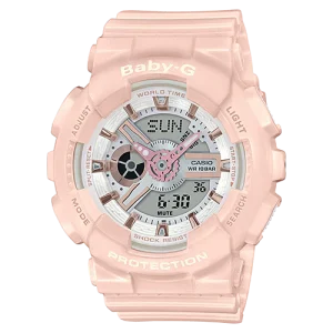 Baby-G DUO Rose Gold Accent Pink Watch BA110RG-4A