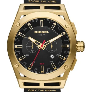 Diesel Timeframe Chronograph Black Silicone Watch