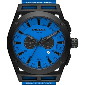 Diesel Timeframe Chronograph Blue Silicone Watch DZ4545