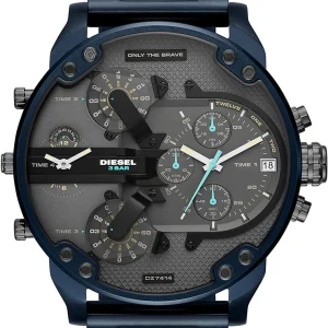 Diesel Mr. Daddy 2.0 Chronograph Blue Stainless Steel Mens Watch DZ7414
