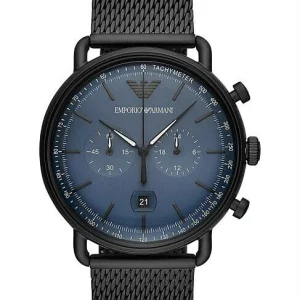 Emporio Armani Men's Blue Dial Aviator Chronograph Watch AR11201