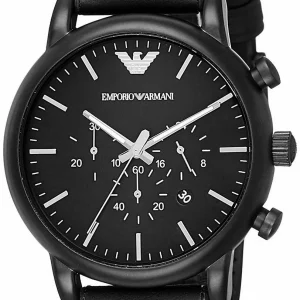Emporio Armani Men's Black Chronograph Watch AR1970