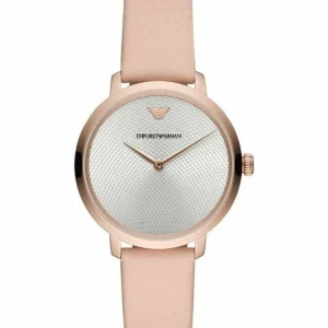 Emporio Armani Women's Quartz Watch with Stainless Steel and Leather AR11160