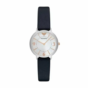 Emporio Armani Womens Watch with Blue Leather Band AR2509