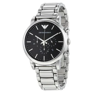 Emporio Armani Men's Black Chronograph Watch AR1894