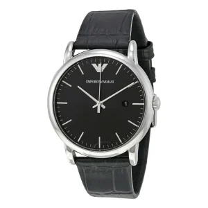 Emporio Armani AR2500 Elegant Black Quartz Mens Timepiece
