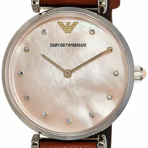 Armani Emporio Ladies Retro Leather Watch Luxurious Design AR1960