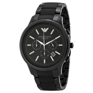 Emporio Armani Men's Black Ceramic Chronograph Watch Model AR1451
