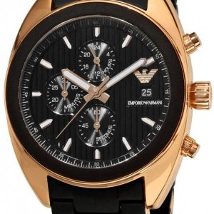 Emporio Armani Sportivo Chronograph Black Dial Watch AR5954