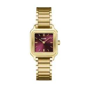 CLUSE Gracieuse Petite Gold Dark Cherry Dial Watch CW11812