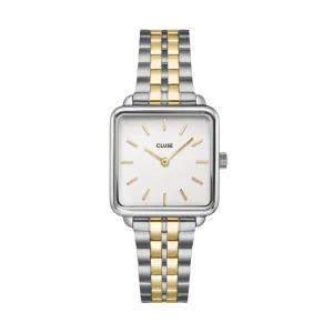 CLUSE La Tetragone Coconut Milk Bicolour Link Watch CW10313