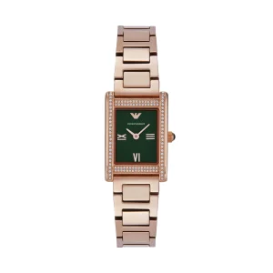 Emporio Armani Rose Gold Stainless Steel Analogue Watch AR11641