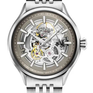 Roamer Competence Skeleton III 43mm Stainless Steel Strap Watch