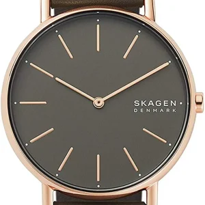 Skagen Women's Grey Dial Watch with Leather Strap SKU SKW2794