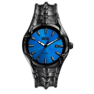 Diesel Vert Black Stainless Steel Blue Dial Watch DZ2198