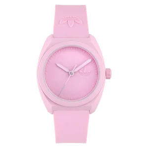 Adidas Project Three Pink Resin Strap Watch AOST24056