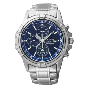 Seiko Solar Coutura Men's Chronograph Watch Blue Dial SSC141P