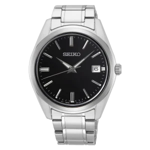 Seiko Classic Black Dial Silver Tone Watch SUR311P1