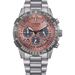 Citizen Eco-Drive Promaster Navihawk Brown Dial Stainless Steel Watch CA4664-60X