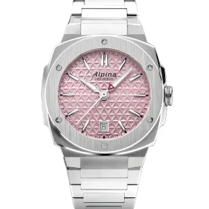 Alpina Alpiner Pink Dial Stainless Steel Watch AL-220PI2AE6B