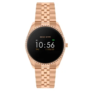 Reflex Active Series 3 Rose Gold Crystal Link Smart Watch RA03-4048