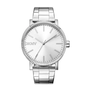 DKNY Soho Maxi Silver Dial Stainless Steel Watch DK1L034M0035