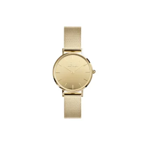 Daniel Wellington Petite Mirror Reflection Gold Dial Watch DW00100797