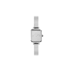Daniel Wellington Quadro Mini Mirror Reflection Silver Dial Watch DW00100800