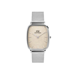 Daniel Wellington Marlon Sterling Vintage Linen Pattern Dial Watch DW00100814