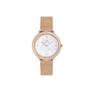 Daniel Wellington Crystalline Bezel Melrose White Dial Watch DW00100823
