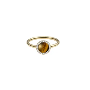 Daniel Wellington Audrey Tiger Eye Gold Ring