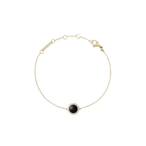 Daniel Wellington Audrey Black Agathe Gold Bracelet DW00401426