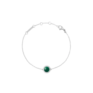 Daniel Wellington Audrey Malachite Silver Bracelet DW00401437