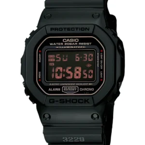 G-Shock Digital Black Dial Black Resin Band Watch DW5600MS-1D