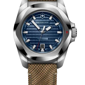 Victorinox I.N.O.X Automatic 41mm Set Bamboo Band Blue Dial Watch 242018.1