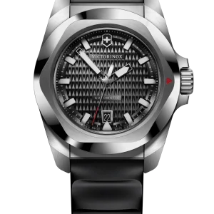 Victorinox I.N.O.X Automatic 41mm Black Rubber Black Dial Watch 242039