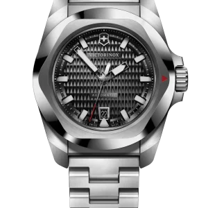 Victorinox I.N.O.X Automatic 41mm Stainless Steel Band Black Dial Watch 242019